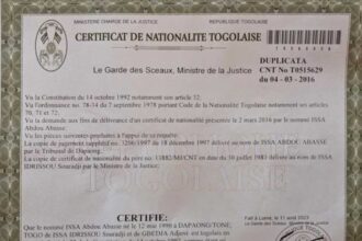 Certificat de nationalité