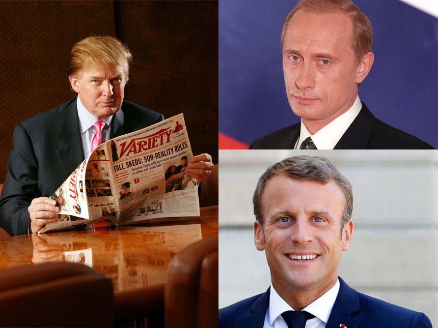 trump macron lawrence wong